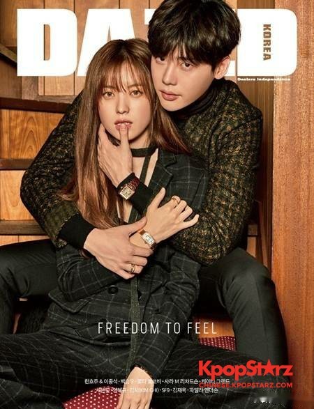 时尚杂志DAZED Korea公开了李钟硕-韩孝周为其拍摄的封面画报