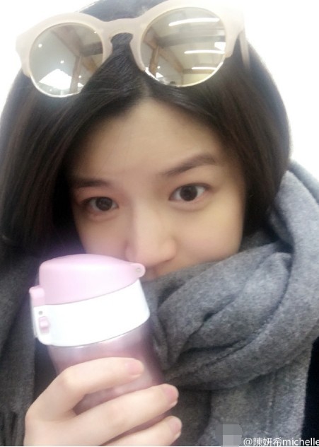 陈妍希怀孕6个月晒自拍了？