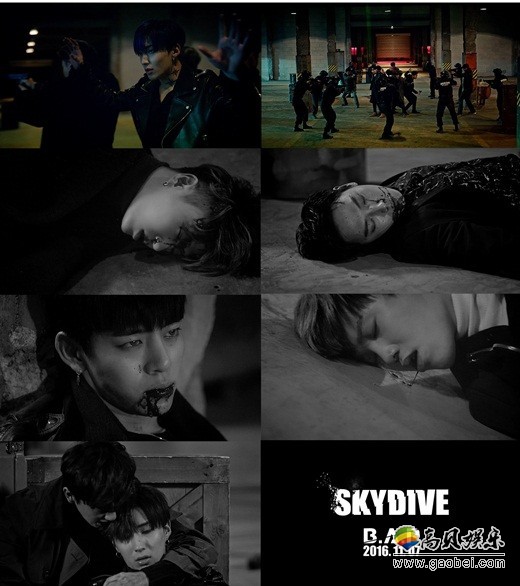 B.A.P公开了正规二辑《NOIR》主打歌《SKYDIVE》的MV预告