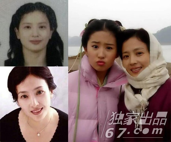 刘亦菲妈妈的素颜旧照被曝光