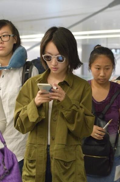 “虹桥一姐”又在机场碰到谁了？