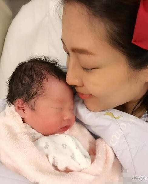 TVB花旦陈敏之微博报喜了？