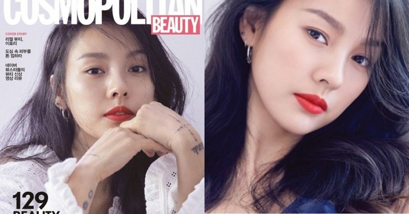 昨日即将回归的李孝利又公开了一组杂志写真