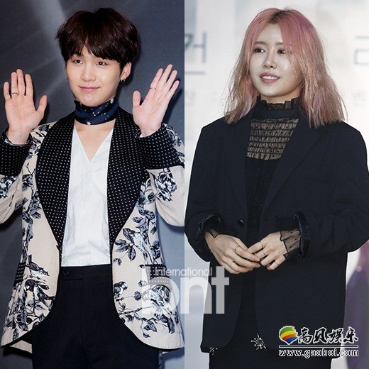 韩国男团防弹少年团成员SUGA为歌手Suran制作新曲