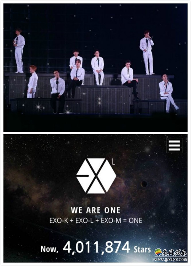 EXO官方Fans Club「EXO-L」的会员人数突破400万啦