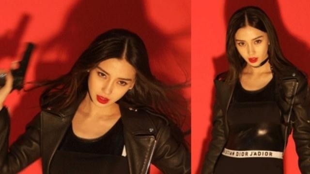 Baby产后复出接受杂志邀约拍摄时尚照