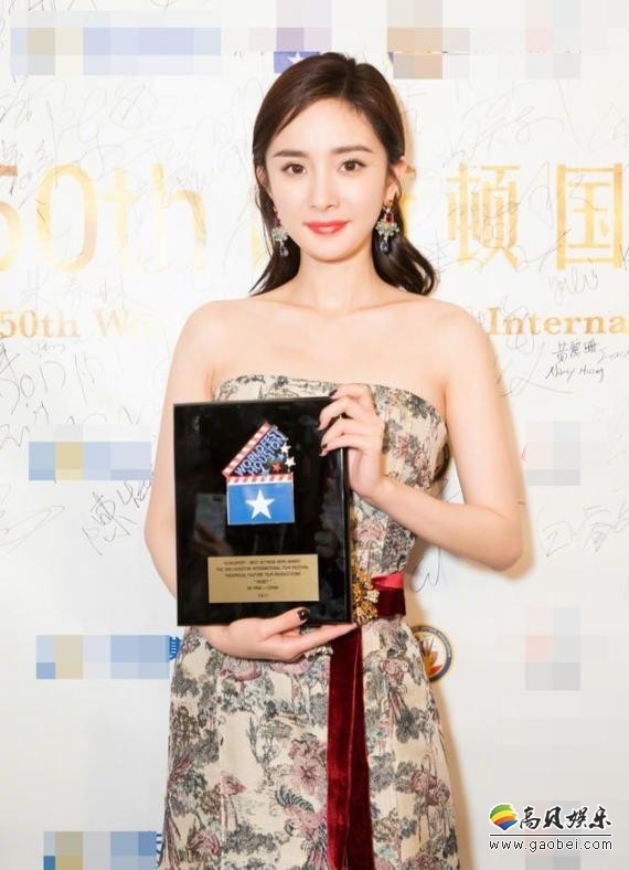 杨幂获得第50届休斯顿国际电影节最佳女演员奖