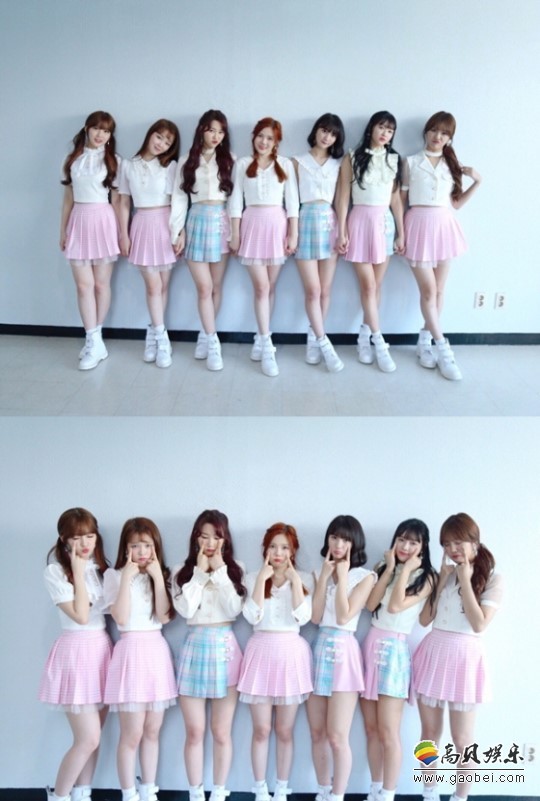 女团Oh My Girl在音乐节目中表演新曲《Coloring Book》