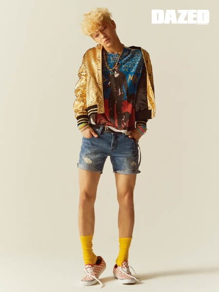 韩国男团iKON成员宋允亨为某时尚杂志拍摄的6月刊写真公开