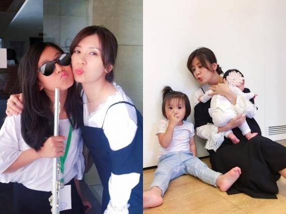 贾静雯晒与修杰楷合影