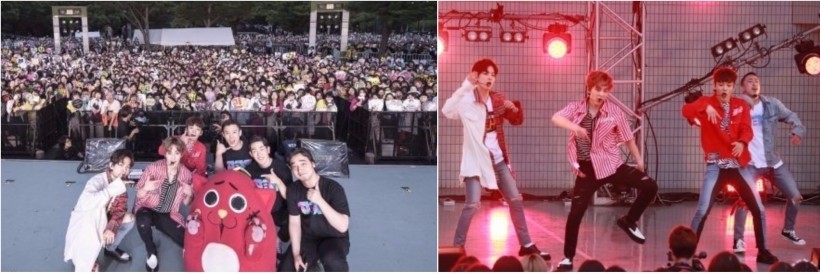 EXO-CBX近日在日本就挑战成功召集万人 反映超强动员力