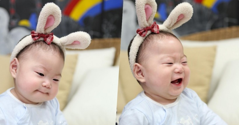 宋一国更新自己的instagram，公开了老幺万岁出身200天的萌照