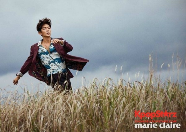 MarieClaire公开李准基为其拍摄的最新画报 自然又感性的样貌