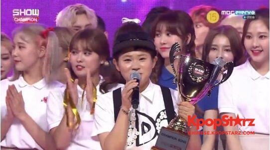 《Show！CHAMpion》中 G-D未出演的情况下也获得了当天的一位