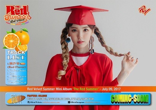 Red Velvet成员Wendy回归预告照4日公开，新曲展现欢快夏日氛围