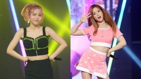 MAMAMOO 与 Apink 最近先后回归乐坛 颂乐甚至是初珑好友