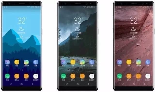 三星Galaxy Note 8手机渲染图曝光：颜值不输Galaxy S8。