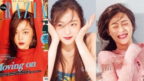 Sulli公开了一组最新杂志写真 这个颜就是让人服气的