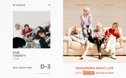 WINNER进入回归倒计时将进行回归后首次直播 随后展开活跃活动