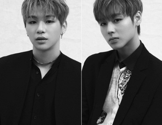 Wanna One成员姜丹尼尔、朴志训正进行《请给一顿饭show》录制