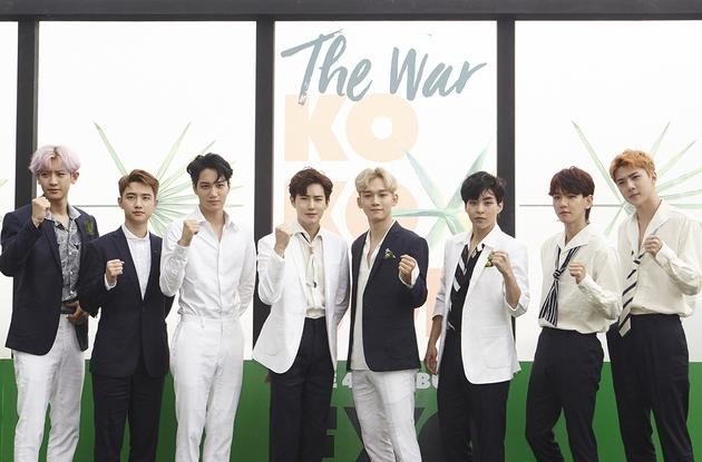 EXO正规4辑《THE WAR》在销售  由全世界专辑统计网站占据首位