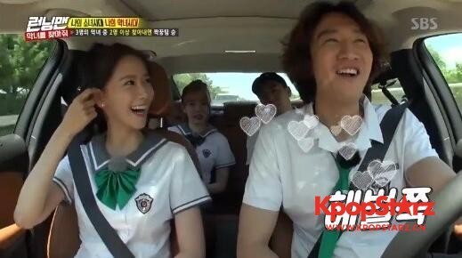节目《Running Man》中   允儿称李光洙适合长发引发了爆笑