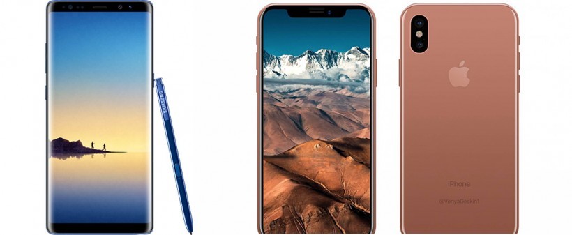 最受期待的新旗舰：苹果iPhone 8不敌三星Galaxy Note 8