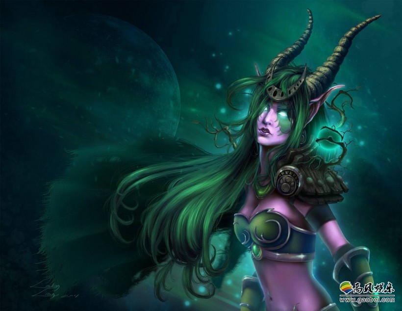 女王风情万种：《魔兽世界》绿龙cos传神还原