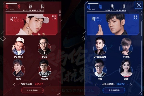 《英雄联盟》6周年明星表演赛阵容曝光：周杰伦VS吴亦凡战队
