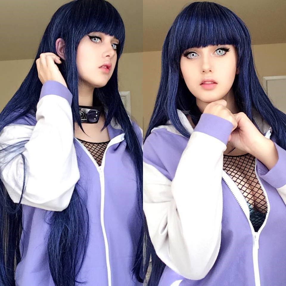 火影忍者美女cos雏田神还原不只是白眼还有身材