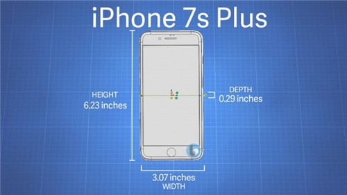 苹果iPhone 7s、7s Plus三围曝光：略厚略大