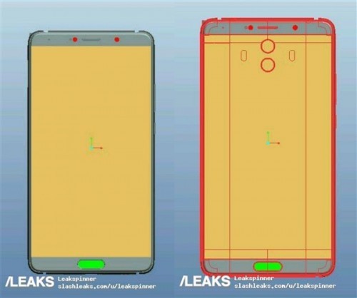 发布在即：网友曝光Mate 10和Mate 10 Pro正面外观，屏占比有点高