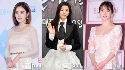 金泰希、宋慧乔和全智贤三位国民级女神  正度过幸福的秋天