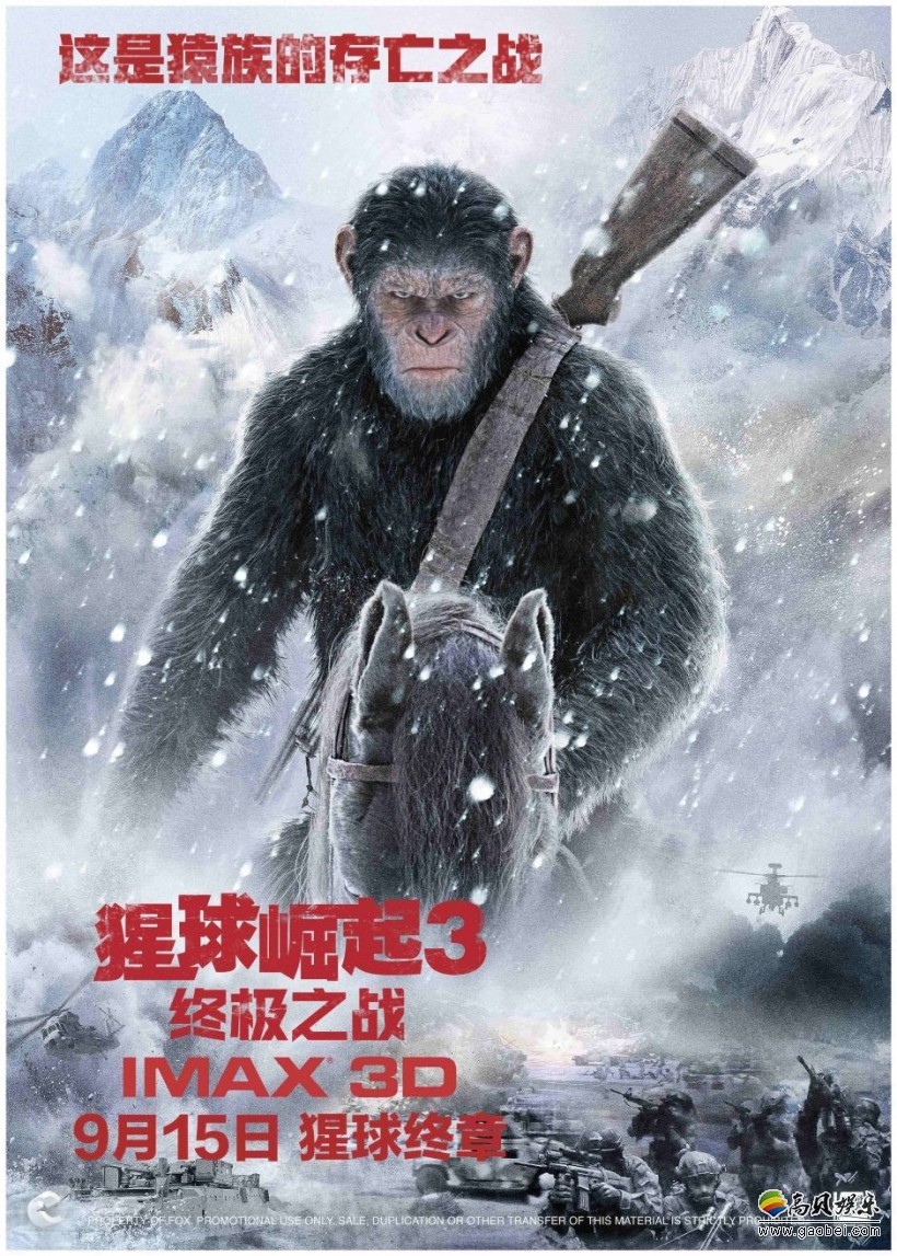 《猩球崛起3：终极之战》很好的展示了当代世界的冲突与战争