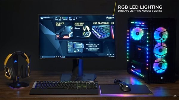 海盗船推出ST100 RGB耳机支架：酷炫RGB光环！