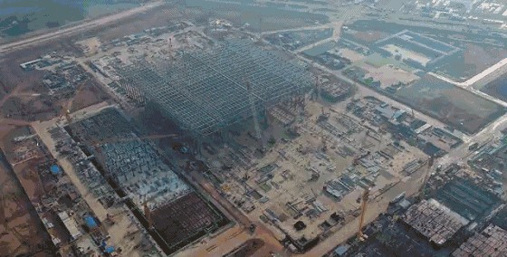 国家存储器基地项目一号生产及动力厂房,实现提前封顶 国家存储器基地项目一号生产及动力厂房,实现提前封顶