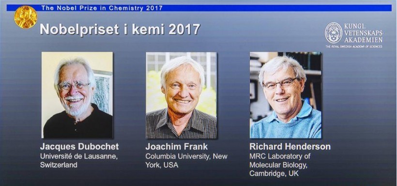 2017年诺贝尔化学奖公布：三名科学家因冷冻电镜技术获奖