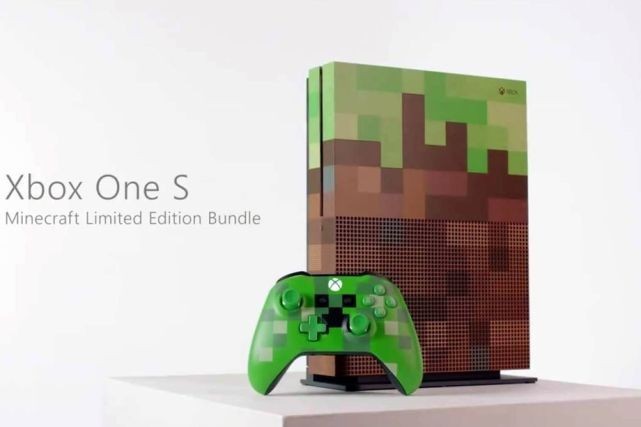 微软Xbox One S主机《我的世界》限量版套装，十月份终于开售