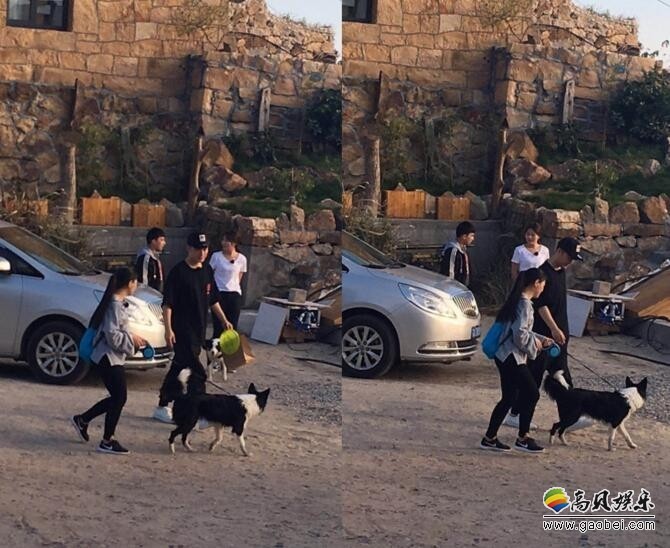 网友爆料：陈赫与两美女海边一起遛狗引围观，非常随和