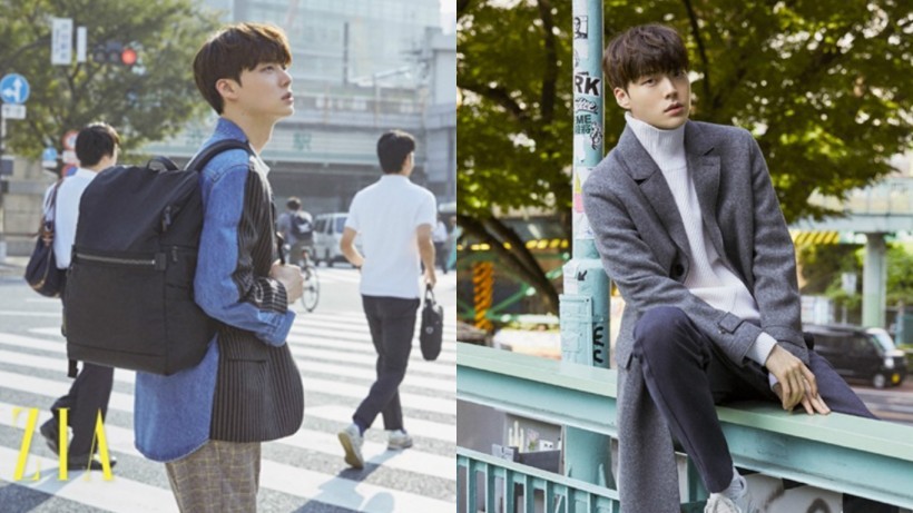 安宰贤合作时尚杂志以自由奔放为主题  到东京街头取景