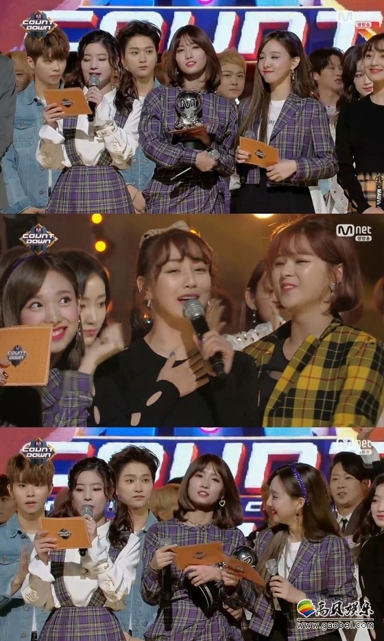 TWICE凭新曲《likey》获得了Mnet音乐节目《M!Countdown》冠军