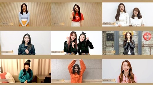 韩国女团I.O.I成员通过视频为歌手金昭希送上出道祝福