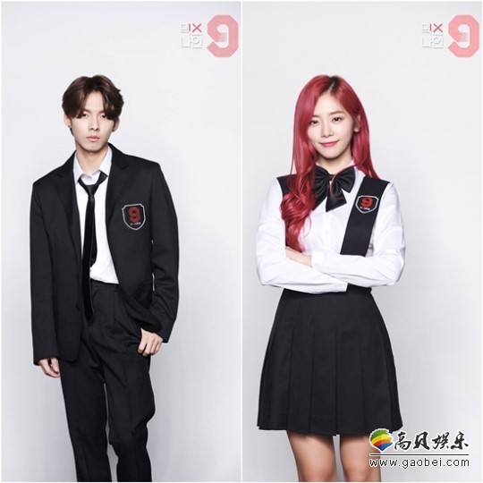 《MIXNINE》第三轮投票中获得男女组第一名的禹真荣及金旼祉