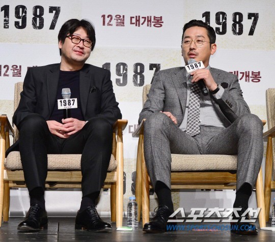 电影《1987》举办制作发布会   金允锡河正宇互谈第三次合作