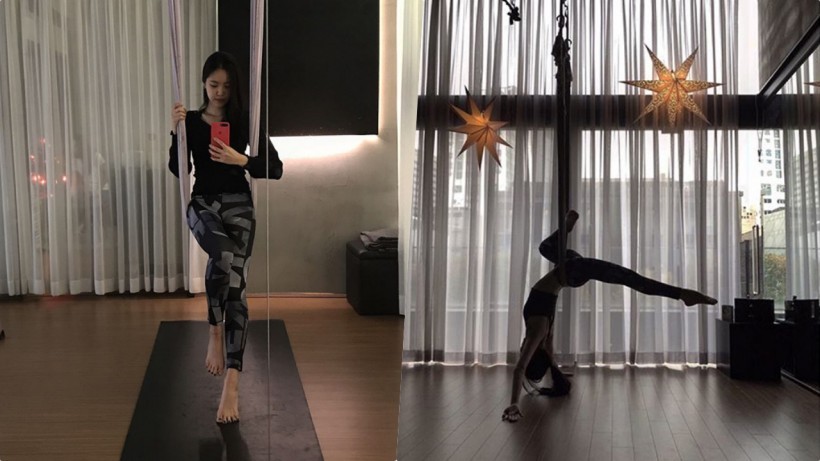 孙娜恩凹凸S曲线的理由原来是瑜伽  身材纤细前凸后翘要太诱人
