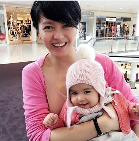 梁咏琪晒出美丽蝴蝶照，女儿Sofia梳着“萌萌”齐刘海