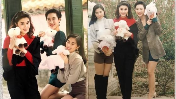 陈法蓉微博晒照：她与李嘉欣＆杨宝玲三位港姐合影旧照