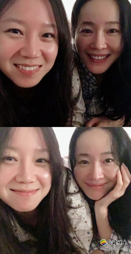 孔晓振晒出与严智苑的合照  表达《消失的女人》上映一周年感受