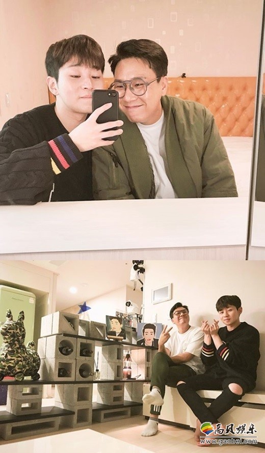 DinDin公开与李尚敏的合照     照片中紧靠在一起笑对镜头
