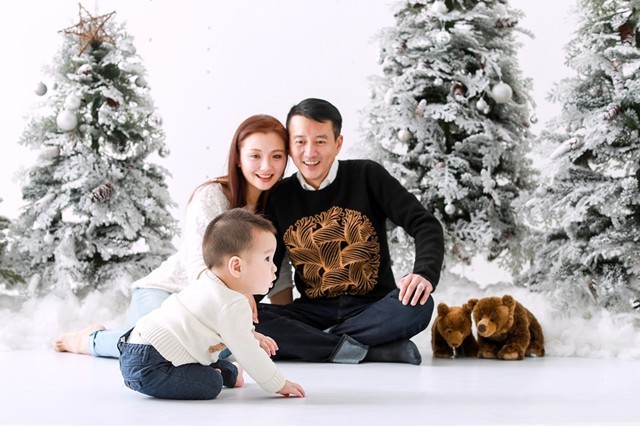 孙茜生日晒照：一家三口拍摄全家福！温馨幸福庆祝